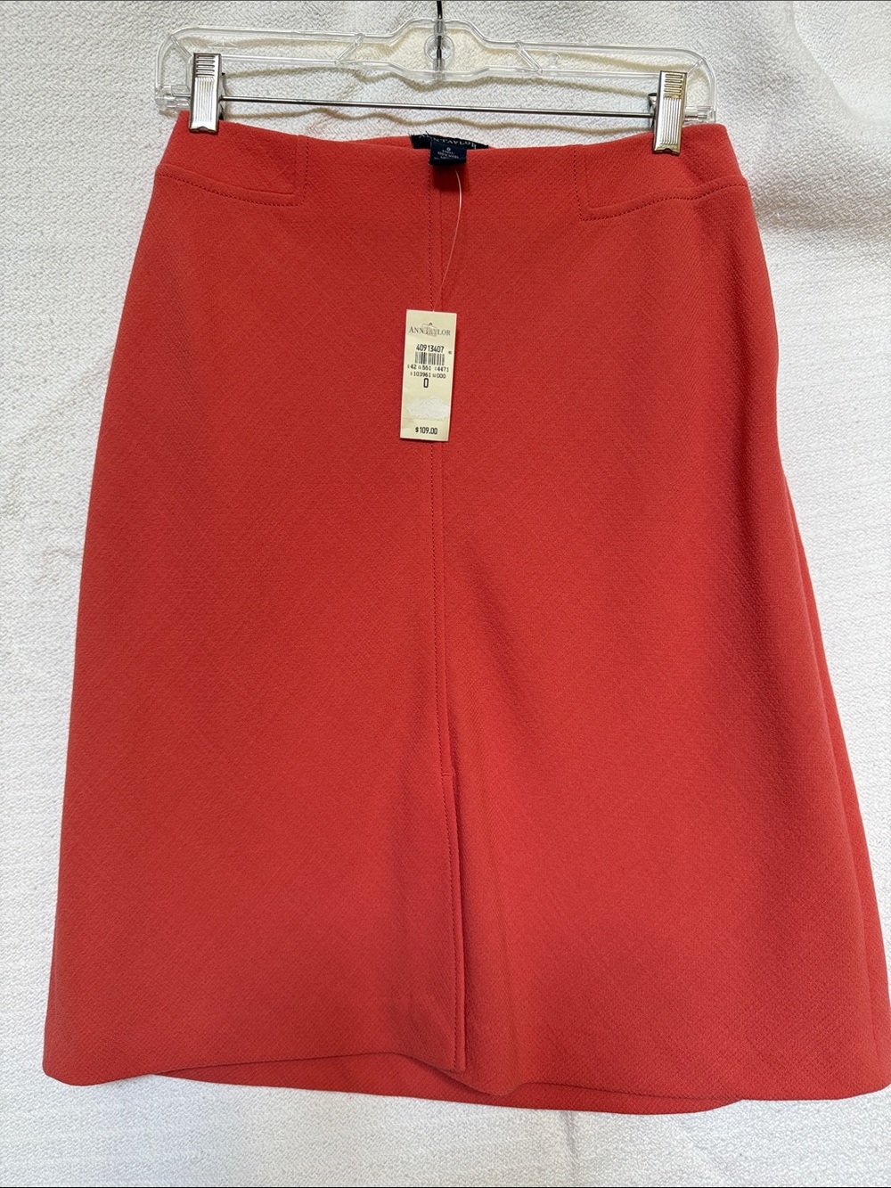 Anne Taylor Coral-Red A-Line Skirt